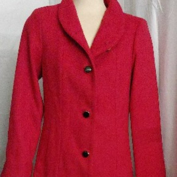 KATE SPADE - Single-breasted Belted Coat In Bright Pink, Small - Picture 5 of 9
